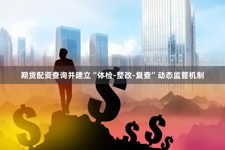 期货配资查询并建立“体检-整改-复查”动态监管机制
