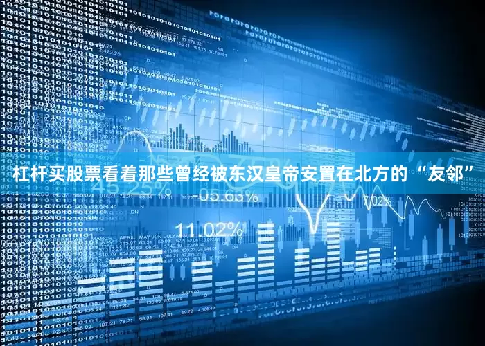 杠杆买股票看着那些曾经被东汉皇帝安置在北方的 “友邻”